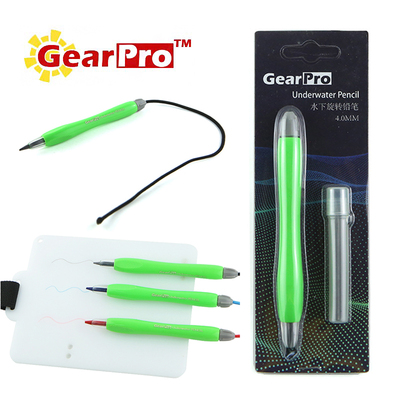 GearPro 技潜写字板旋转笔 水下写字本铅笔可替换芯伸缩旋转笔