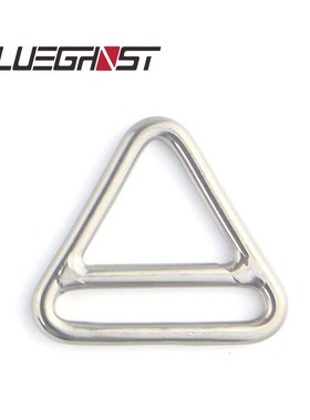 Blueghost 316不锈钢横档无缝三角环 焊接D环日字扣 50mm腰带定位