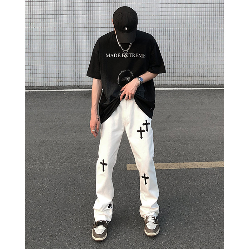 欧美潮牌高街vibe风牛仔裤