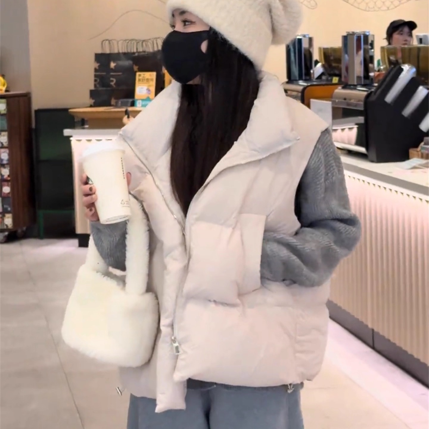 羽绒马甲女短款坎肩秋冬新款