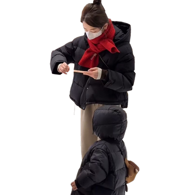 小个子短款羽绒服女加厚冬季