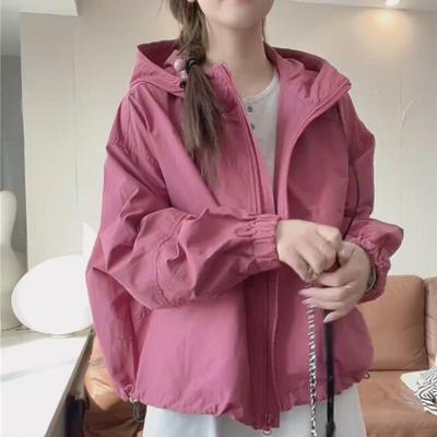 连帽冲锋衣外套女短款2025春季新