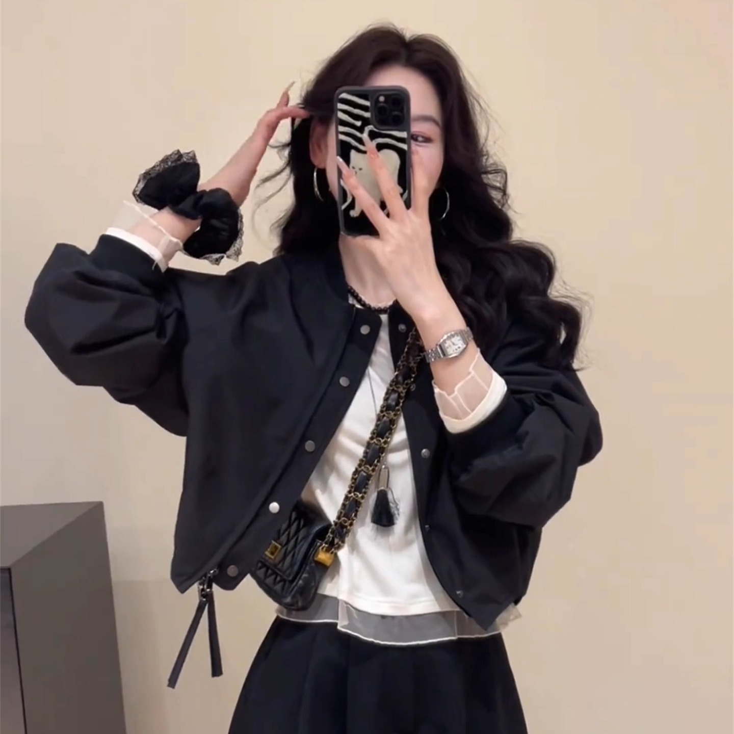 棒球服外套女短款夹克秋季