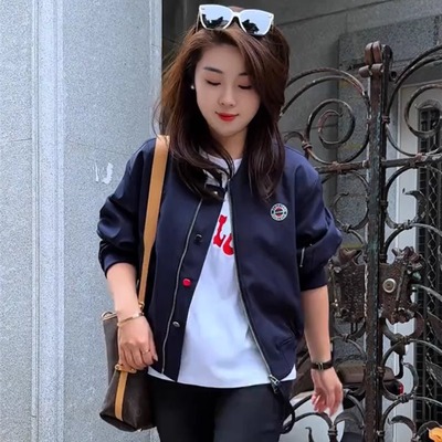 棒球服外套女短款上衣2025春季新
