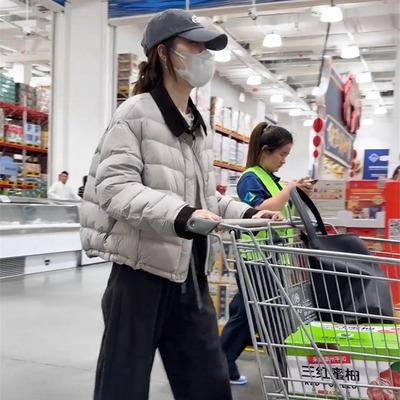 白鸭绒羽绒服女短款冬季2025新款