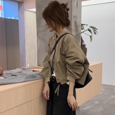 棒球服外套女短款夹克秋季