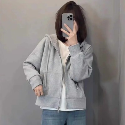 连帽卫衣外套女短款春季2025新款