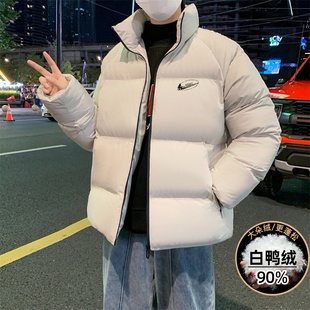 耐克顿男款白鸭绒羽绒服冬季东北防风抗寒大码加厚保暖舒适面包服