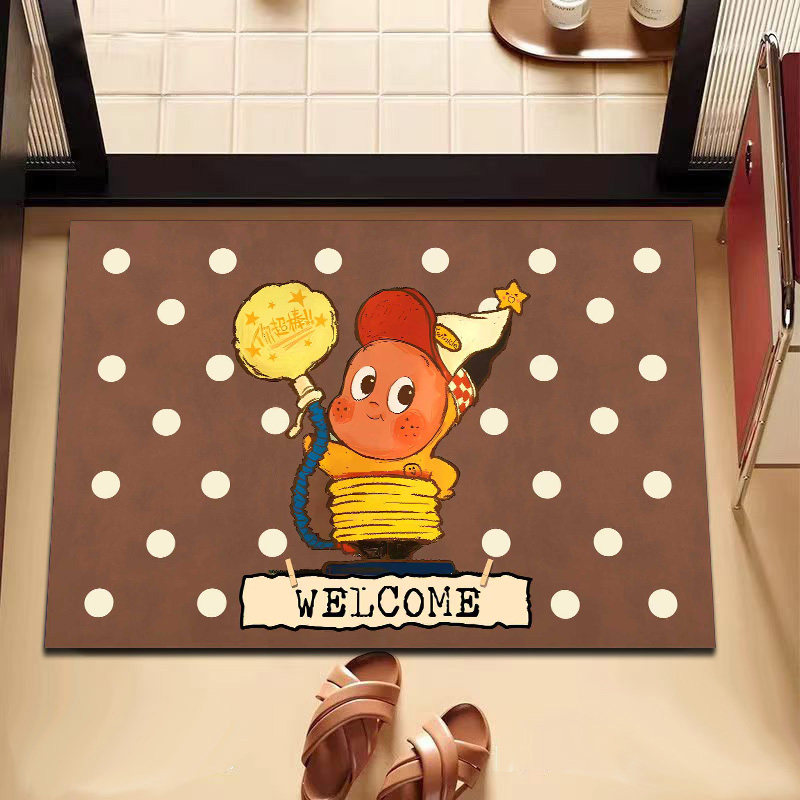 卡通星星人硅藻泥浴室吸水地垫卫生间防滑脚垫厕所洗手间门口地毯,居家布艺,家用脚垫,淘宝优惠券,粉丝福利购,淘宝优惠卷