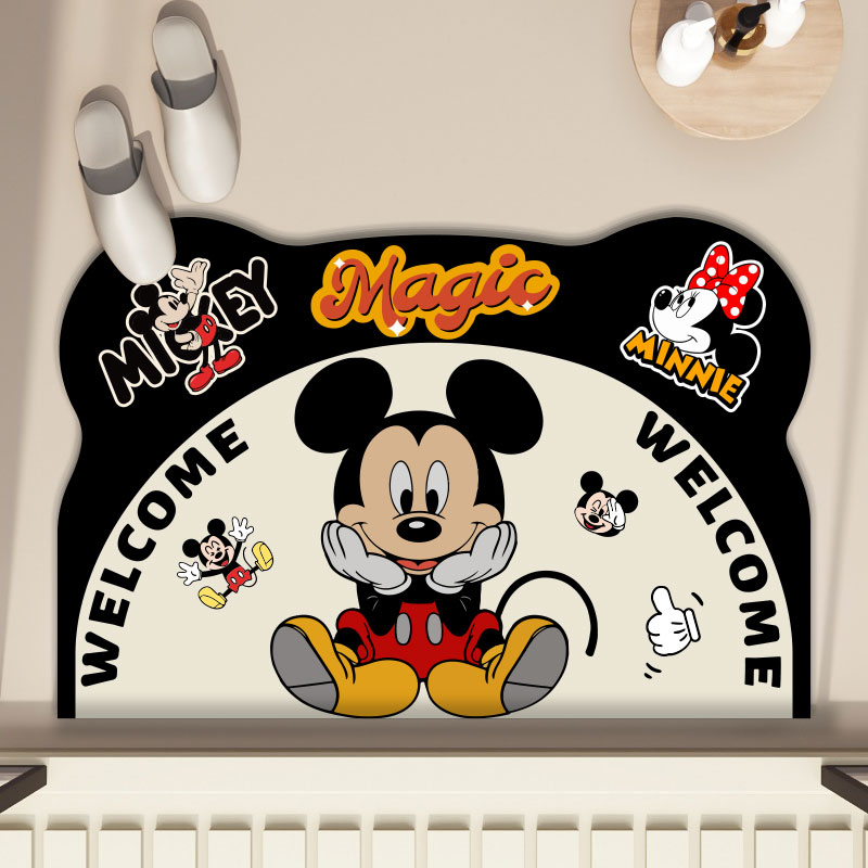 卡通卫生间门口地垫浴室吸水防滑