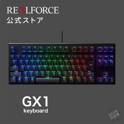 日本Topre REALFORCE GX1 游戏键盘 有线 英文/ 日语排列  X1UC11