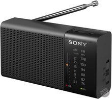 日本索尼/SONY 便携式收音机支持广播FM/AM 可外放 ICF-P27/P37