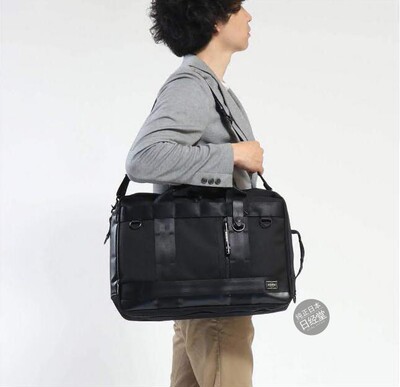日本直邮代购吉田男士黑色通勤包
