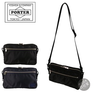 代购日本制PORTER吉田 LIFT休闲通勤旅行斜挎单肩手拿尼龙小包男