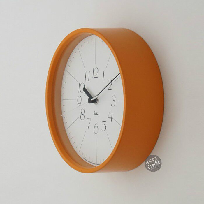 日本渡边力1977年设计 钢制细数字时钟 日本制