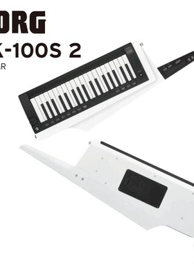 日本代购白色 KORG RK-100S 2 37键便携肩背式舞台SOLO电子合成器