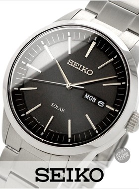 日本直邮原装精工手表男表光动能休闲腕表SBPX063