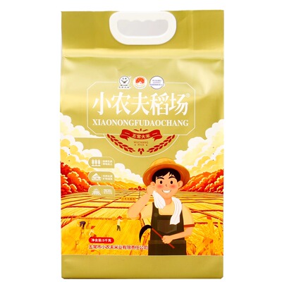 小农夫稻场金色五常大米5kg真空五常大米