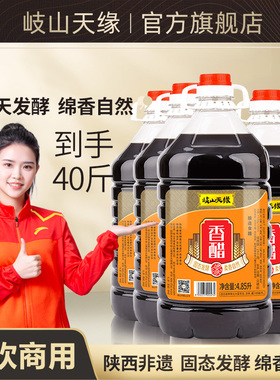 陕西岐山天缘香醋整箱4.85L×4桶 家用炒菜凉拌饺子蘸料食用调料
