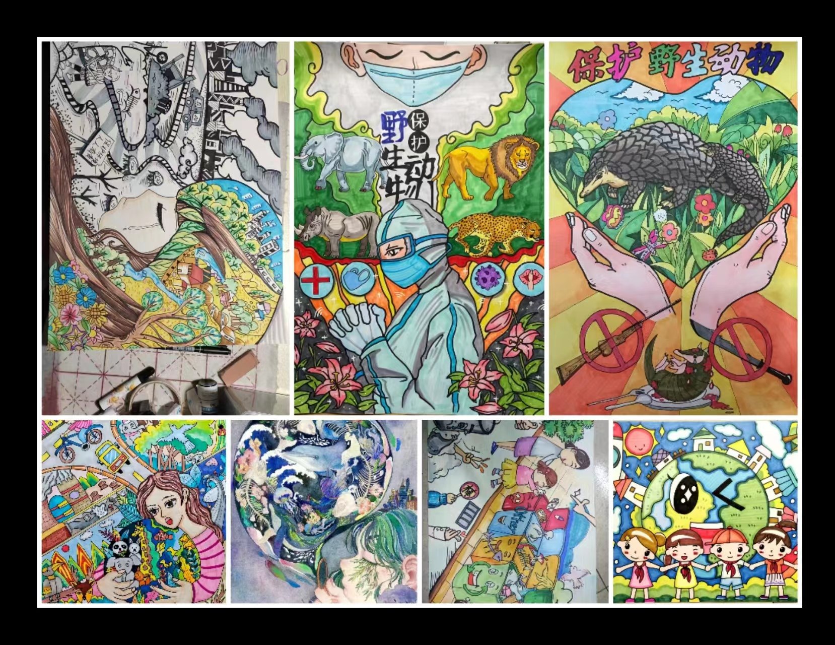 代画儿童画手抄报科幻画帮人代画画代画手绘漫画绘画线稿小报设计