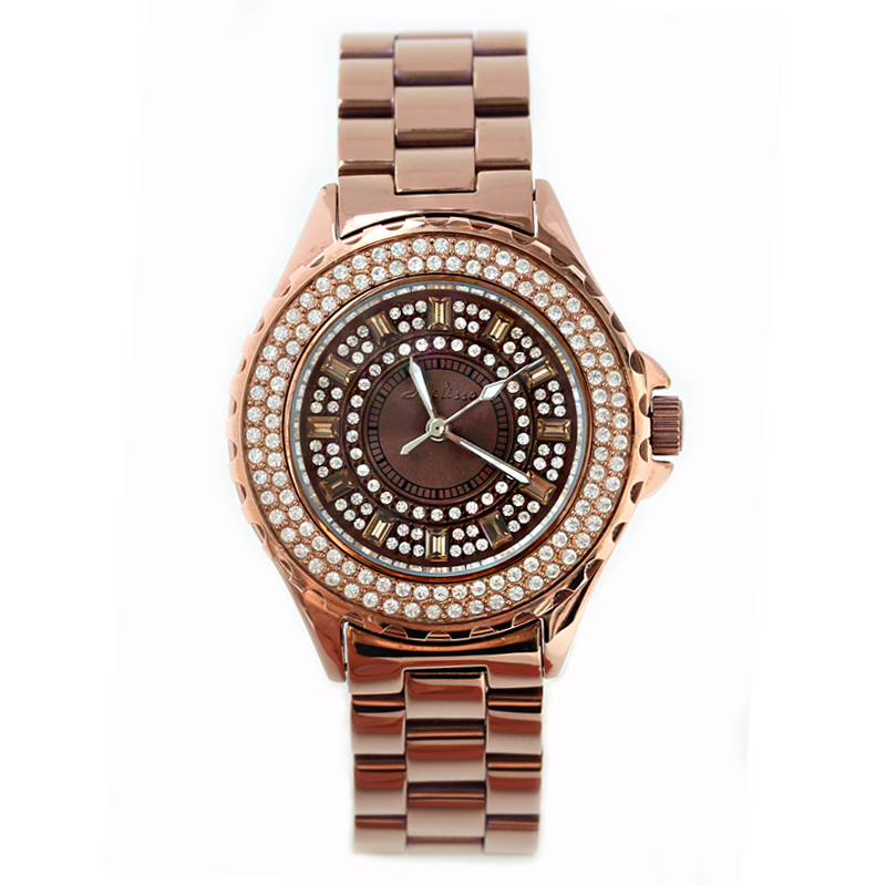 玛丽莎大表盘水钻中性中装手表