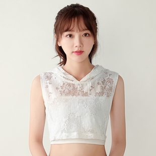 新款薄蕾丝连帽子假领子百搭女假领春秋冬夏季高档内搭配毛衣卫衣