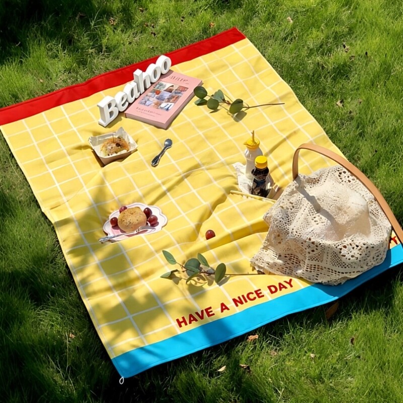春游野餐垫沙滩垫公园草地垫子防潮垫便携户外草坪地垫防水加厚