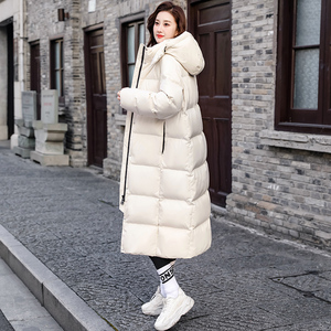 90白鸭绒羽绒服女长款冬季新款加厚过膝防寒衣零下40度哈尔滨极寒