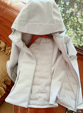 冲锋衣式羽绒服！运动款！高端货户外防风防水运动冲锋衣羽绒外套