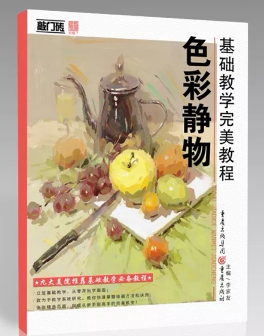 敲门砖李家友编水粉画色彩静物基础入门色稿色调单体组合照片对画临摹