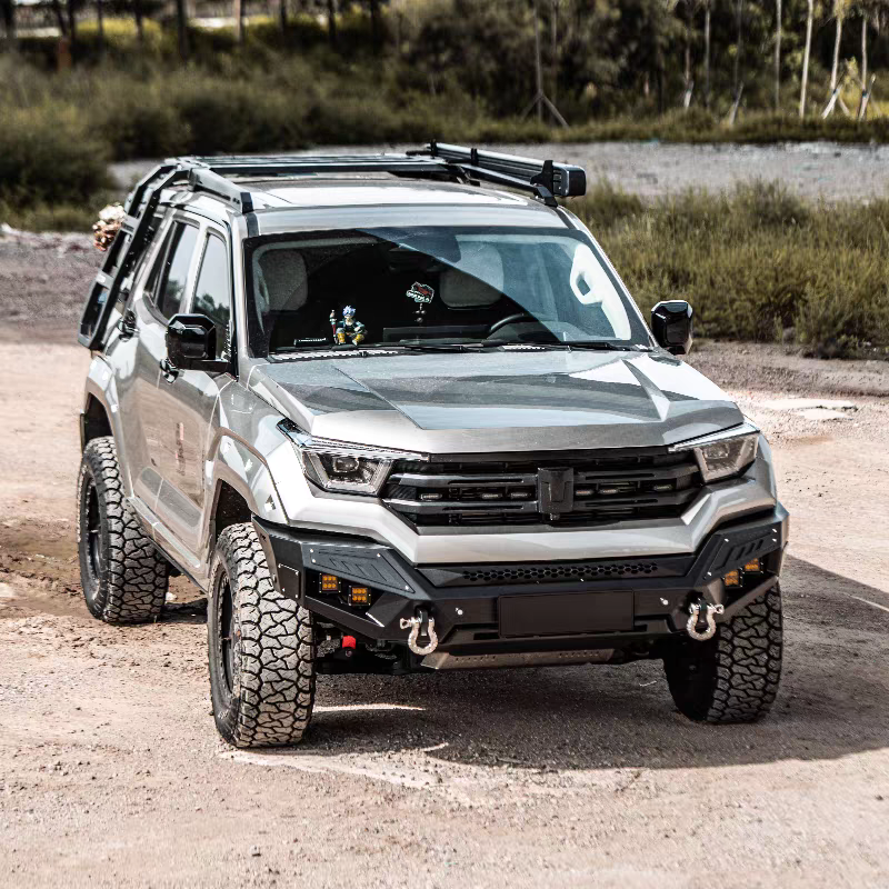 MK美卡工业坦克400擎天前杠保护板前保险杠竞技杠越野上海可安装