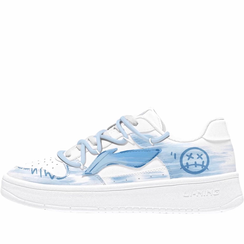 LiNing李宁 浮舟 墨韵素履手绘  涂鸦 经典国风 简约  百搭 防滑