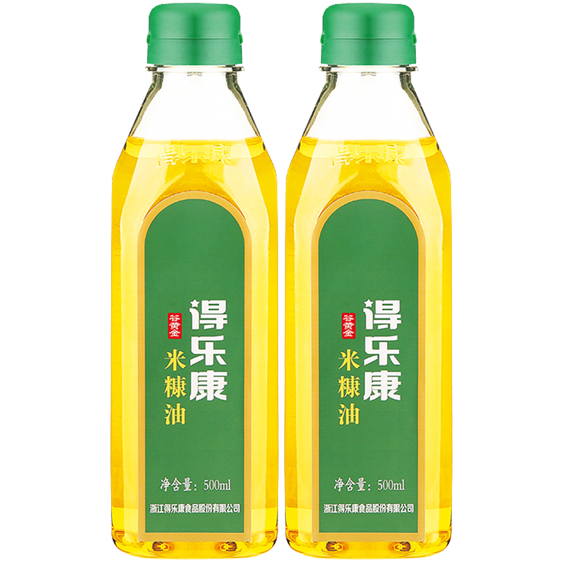 得乐康谷黄金500ml*2瓶米糠油