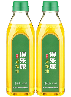 得乐康谷黄金500ml*2瓶米糠油