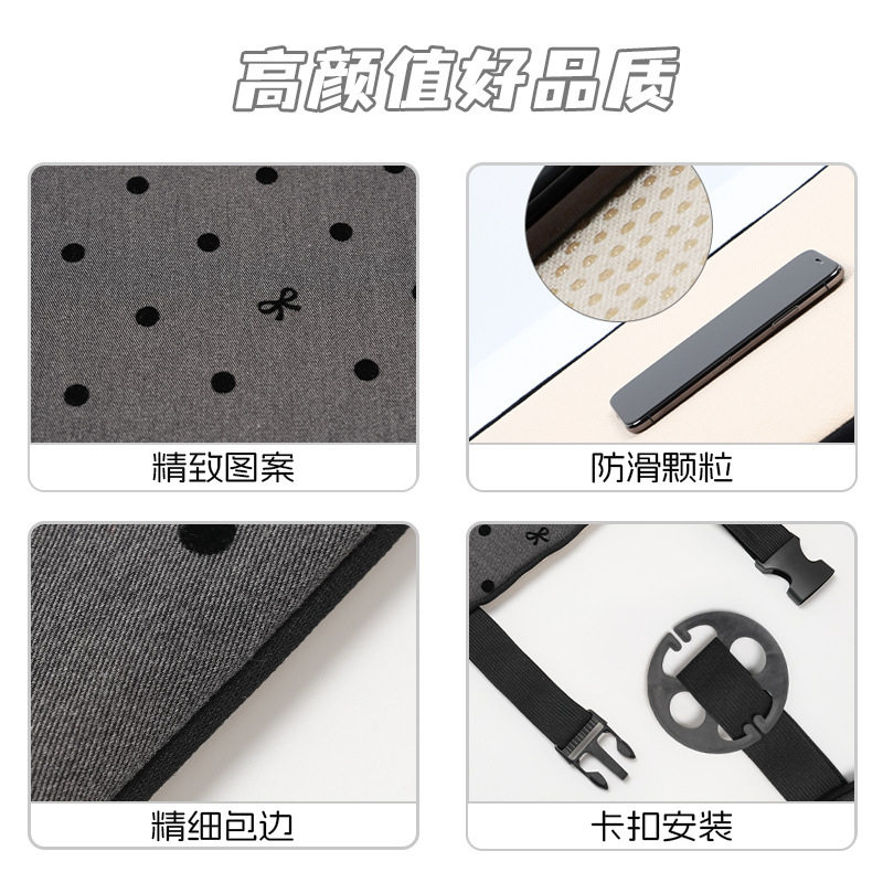 蓝雨汽车坐垫通用四季舒适防滑车内座椅坐垫女生简约车载座椅套