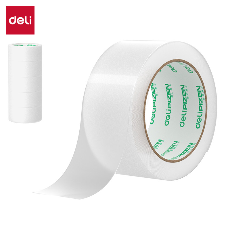 得力品正33119A封箱胶带45mm/4.5cm快递打包透明胶带100米/150米