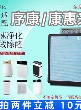 适用序康/康惠来/春典空气净化器过滤网NK-900除甲醛雾霾抗菌滤芯