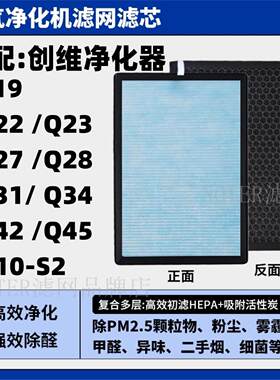 适配创维空气净化器过滤网Q19/Q23/Q27/Q28/Q42除甲醛异味滤芯