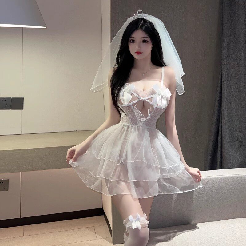 性感内衣婚纱新娘制服角色扮演cosplay套装睡衣情调诱惑小胸显大