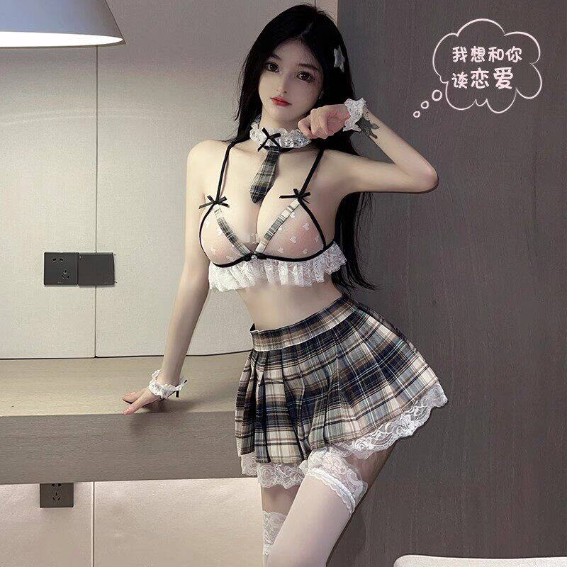 性感内衣纯欲迷人校园水手制服床上方便睡衣女小胸显大诱惑套装款