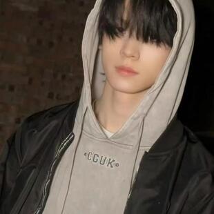 左航同款灰色连帽卫衣美式潮牌休闲简约字母印花情侣款加绒帽衫