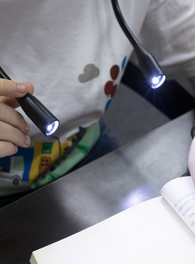 touchable flex hands free led neck reading book light lamp