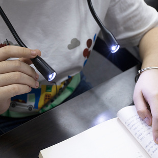 free led light flex lamp book hands reading touchable neck