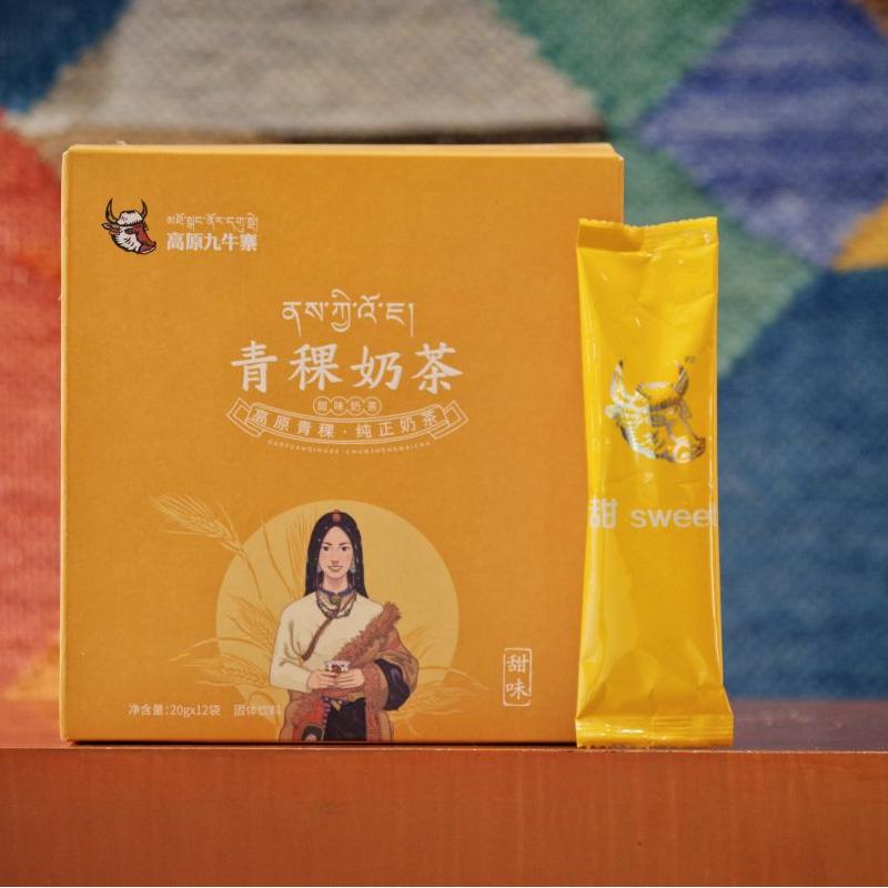 九牛寨青稞奶茶12袋/盒甜味咸味
