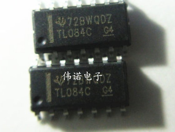 TL084CDR TL084C 贴片 SOP-14 四运算放大器 芯片