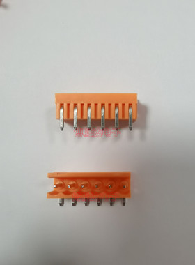 插拔式接线端子 HT396-3.96mm间距橙色 HT396R-3.96-06P 弯/直针