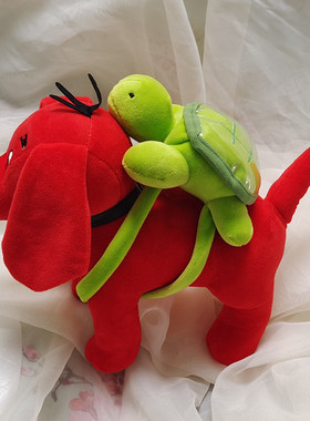 绿色小乌龟毛绒玩具玩偶公仔带透明后背双绳做工精细用料质感舒适