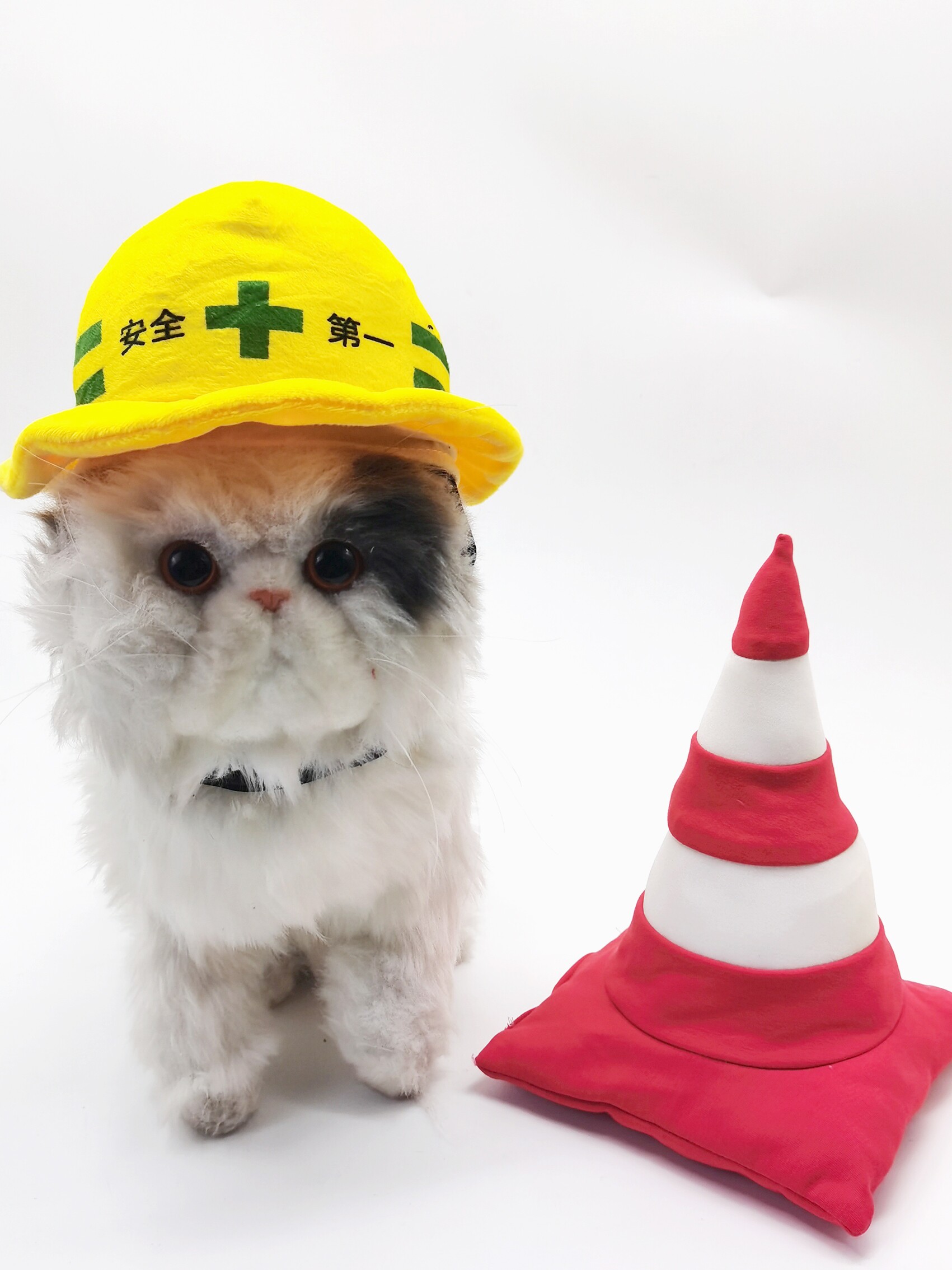宠物安全帽狗狗工程队拍照道具猫咪网红帽子比熊搞笑宠物万圣节