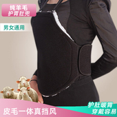 暖胃肚兜护肚护胃带护胸纯羊毛皮毛一体护腰护背冬季 保暖男女通用
