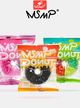 MSMP正品 一次性甜甜圈盒装创意儿童发饰可爱宝宝强拉不断橡皮筋